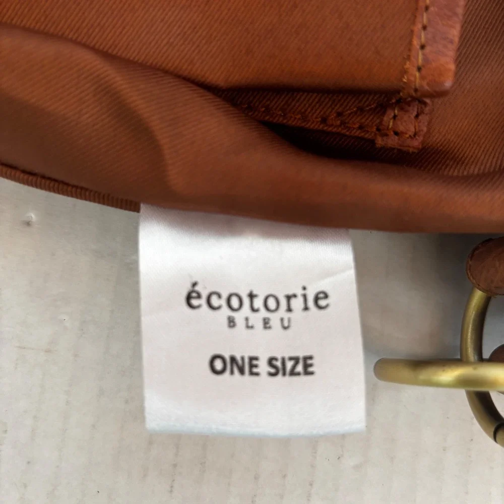 Écotorie‎ Bleu Leather Hobo Bag Women's Brown Tassel Shoulder Bag New